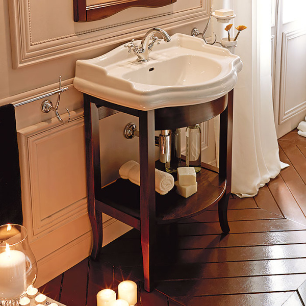 Консоль под раковину Kerasan Retro noce 735040 (детальная фотография), в наличии