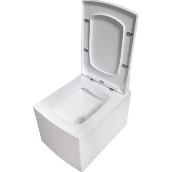 Унитаз подвесной Grossman безободковый GR-4460S (детальная фотография), современные, hi-tech, прямоугольные