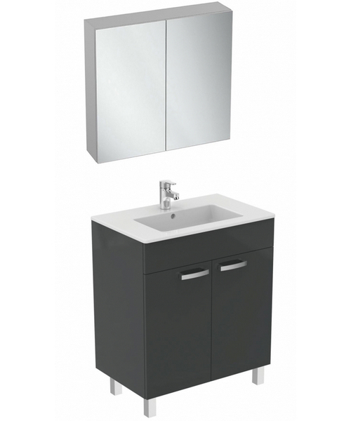 Тумба под раковину напольная Ideal Standard Tempo 70 см серая E0536TI (детальная фотография), нет в наличии