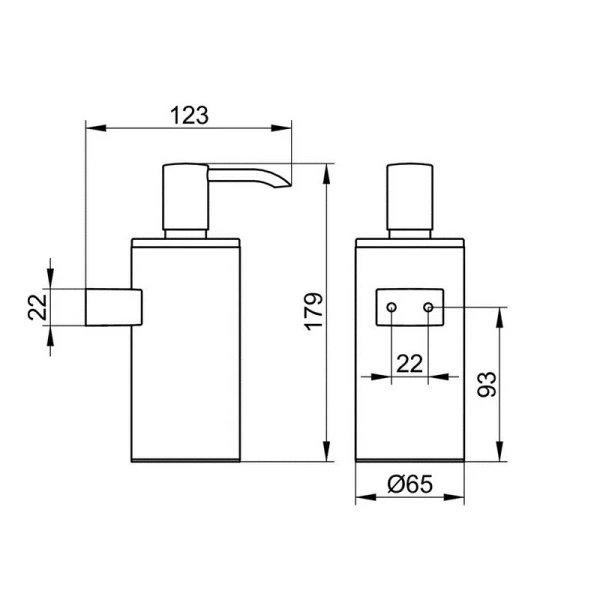 Дозатор жидкого мыла с держателем, нерж. сталь, Keuco Plan 14953 070100 (детальная фотография), в наличии