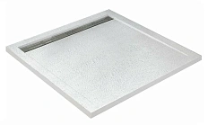 Душевой поддон Cezares Tray 100х100 см из искусственного мрамора белый