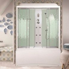Душевой бокс Niagara NG-3150-01 150x70 см стекло мозаика