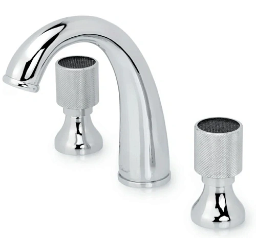 Смеситель для раковины Boheme Royal Cristal хром/черный - фото 2