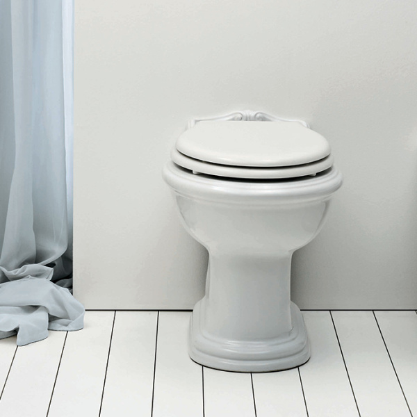 Унитаз под высокий бачок Azzurra Jubilaeum JUB 110 (детальная фотография), фарфор, керамика