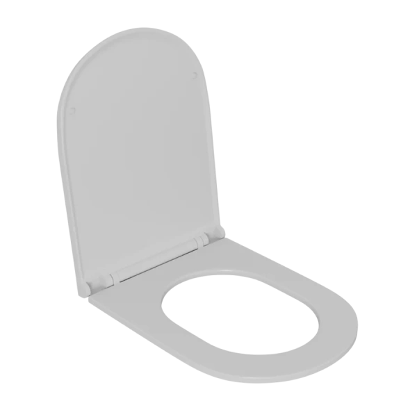 Унитаз подвесной D&K Venice безободковый DT1026516 (детальная фотография), недорогие, безободковые, сиденье с микролифтом , с антивсплеском