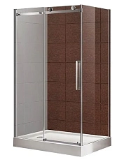 Душевой уголок Cezares Stylus M 120х100 см профиль хром