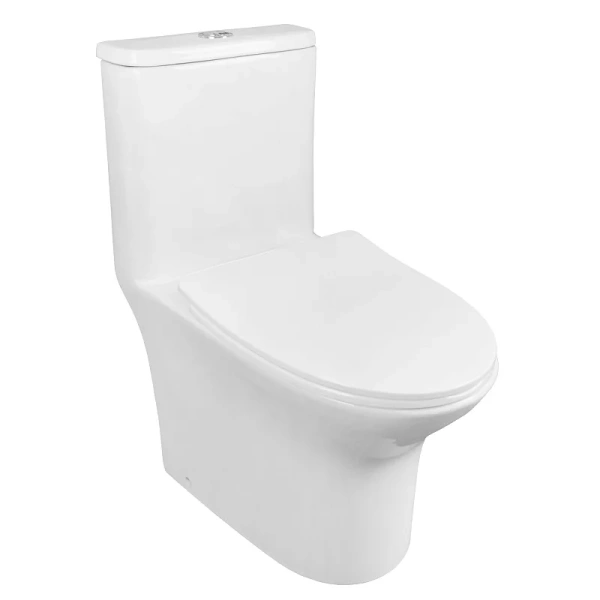 Унитаз моноблок Azario Sente безободковый AZ-8614 (детальная фотография)