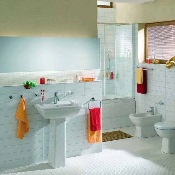 Раковина VitrA Form 300 55 см с пьедесталом 9602B003-7650 (детальная фотография), современные, hi-tech