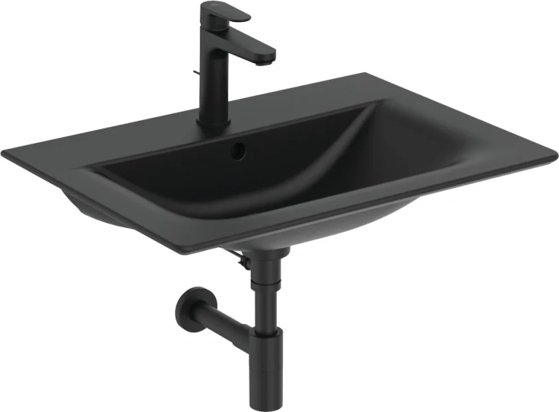 Сифон для раковины Ideal Standard черный шелк T4441XG (детальная фотография), для раковин