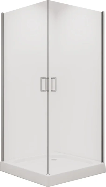 Душевой уголок Niagara Nova 100x100 см двери распашные 66040811 (детальная фотография), квадратные