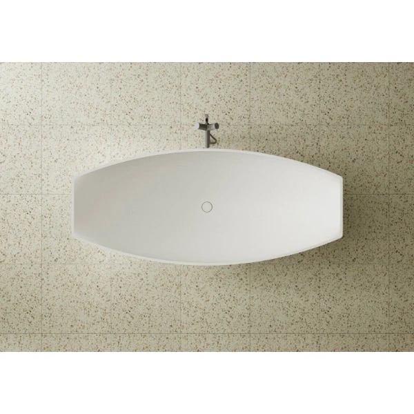 Ванна из искусственного камня Abber Stein 180x80 см отдельностоящая AS9610 (детальная фотография), овальные