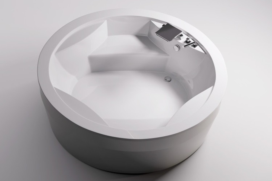 Ванна из литьевого мрамора Astra-Form Аврора 186х186 см (детальная фотография), круглые