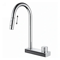 Смеситель для кухни Abber Wasser Kreis AF8114 с выдвижной лейкой