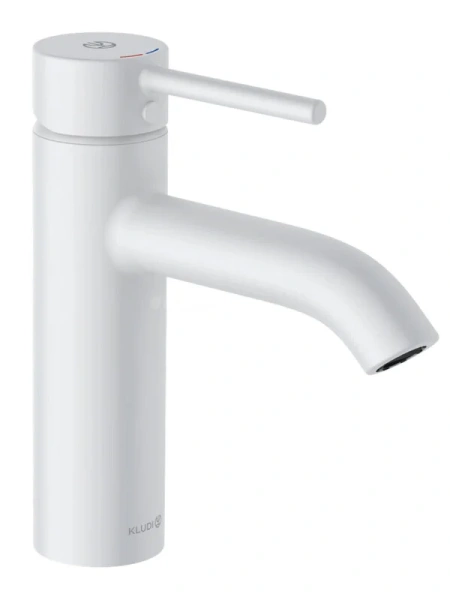 Смеситель для раковины Kludi Bozz белый матовый 382885376 (детальная фотография)