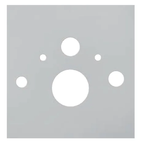 Нижняя стеклянная панель для установки унитаза-биде, цвет белый, Tece TECElux 9650101 (детальная фотография)