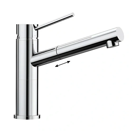 Смеситель для кухни, хром, Blanco Alta-S Compact - фото 1