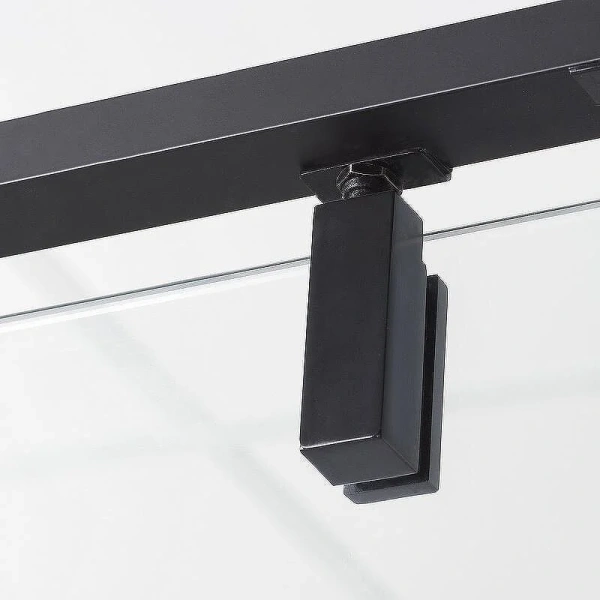 Душевой уголок WasserKRAFT Elbe 120х100 см профиль черный 74P10 (детальная фотография), с низким поддоном