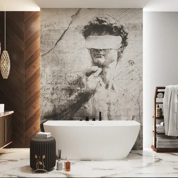 Ванна из искусственного камня Radostone Simona VSMA10000170, 170 x 80 см, белый матовый (детальная фотография), овальные