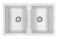 Мойка для кухни Paulmark Zwilling 81 см белая