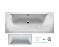 Ванна гидромассажная Riho Linares 160 x 70 см, AIR