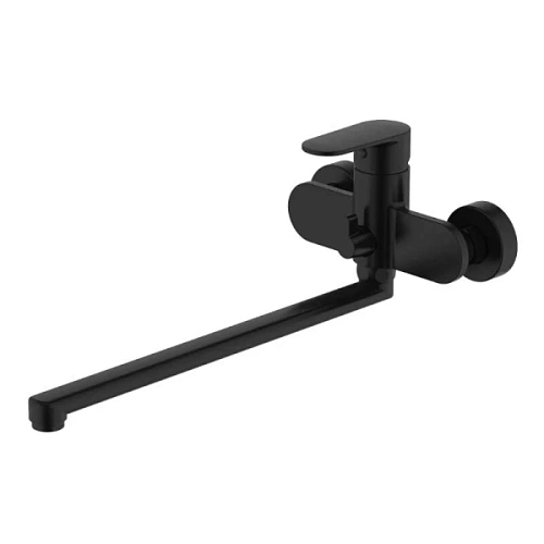 Смеситель для ванны Акватек Ника черный матовый - фото 2