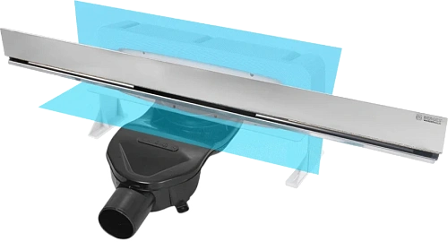 Душевой лоток BERGES Wall 60 см хром - фото 2