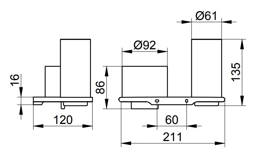 Дозатор и стакан для ванной Keuco Edition 400 11553 11553 019000 (детальная фотография), современные, hi-tech