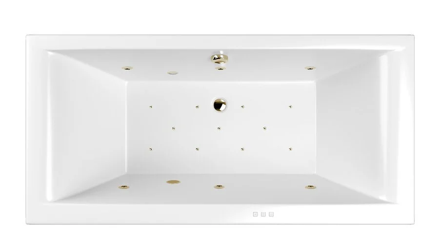 Ванна гидромассажная Whitecross Savia Duo Relax, 170 х 80 см, увеличенная толщина акрила, усиленная армировка, белый/бронза, 0103.170080.100.RELAX.BR (детальная фотография)