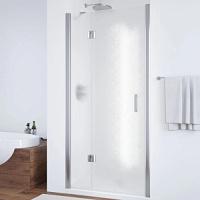 Душевая дверь профиль глянцевый хром стекло шиншилла Vegas-glass