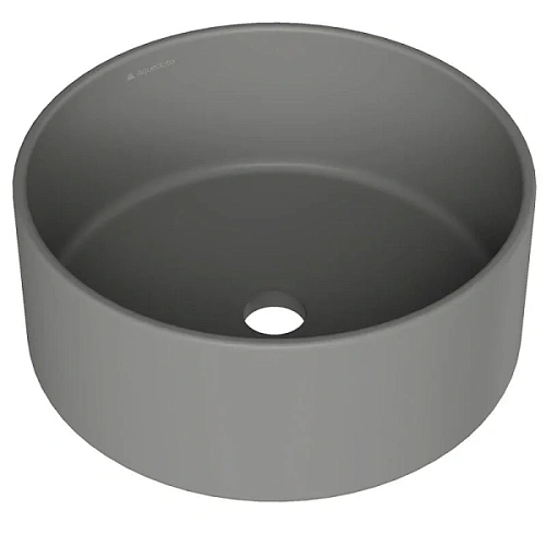 Раковина Aqueduto ESPIRAL 40 см серая матовая - фото 4
