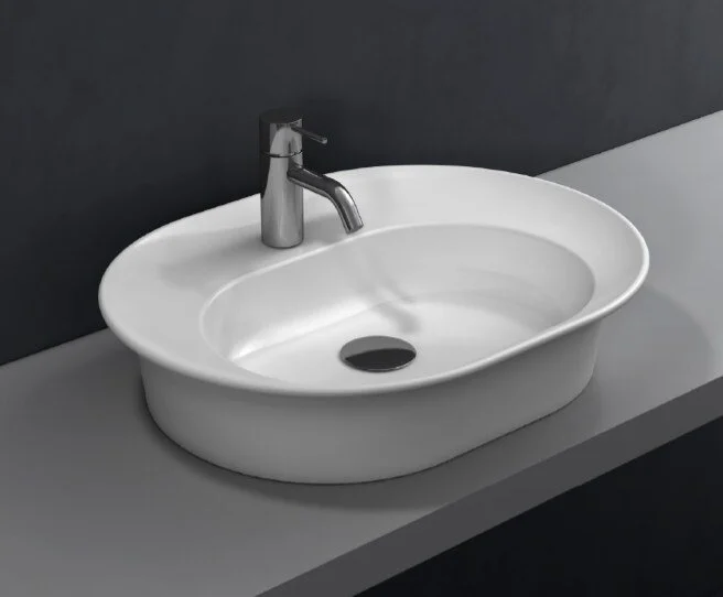 Раковина Kerama Marazzi Canaletto 60 см накладная CN.wb.60 (детальная фотография), белые