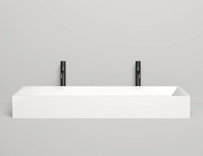 Раковина Salini Sonata 120 см накладная 1401201M (детальная фотография), подвесные, накладные (на столешницу), пристенные