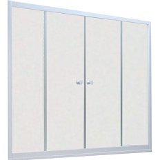 Душевая шторка на ванную стекло сатин Vegas-glass Z2V 160 10