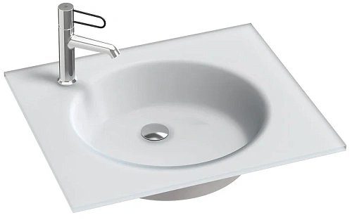 Раковина Jacob Delafon Odeon Rive Gauche 61 см матовый белый - фото 1