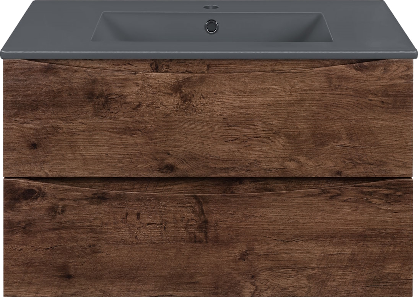 Тумба под раковину подвесная Vincea Mia 80,7 см R.Wood VMC-2MC800RW (детальная фотография), 80 см