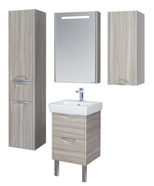 Тумба под раковину подвесная Акватон Сильва 50 см дуб фьорд 1A211701SIW60 (детальная фотография), 50 см