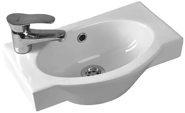 Раковина Santek Форум 45 см белая 1.WH11.0.542 (детальная фотография), подвесные, пристенные