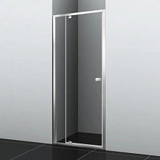 Душевая дверь в нишу WasserKRAFT Aula 90 см профиль хром, стекло прозрачное