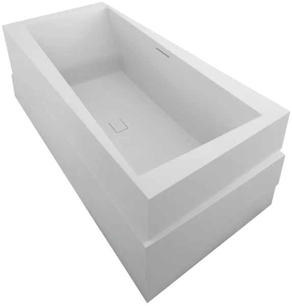 Ванна из литьевого мрамора Jacob Delafon Askew 1801K-00 185 x 90 см (детальная фотография)