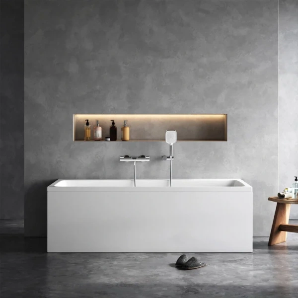 Ванна акриловая Am.Pm Func 170x75 белая W84A-170-075W-A (детальная фотография), акриловые