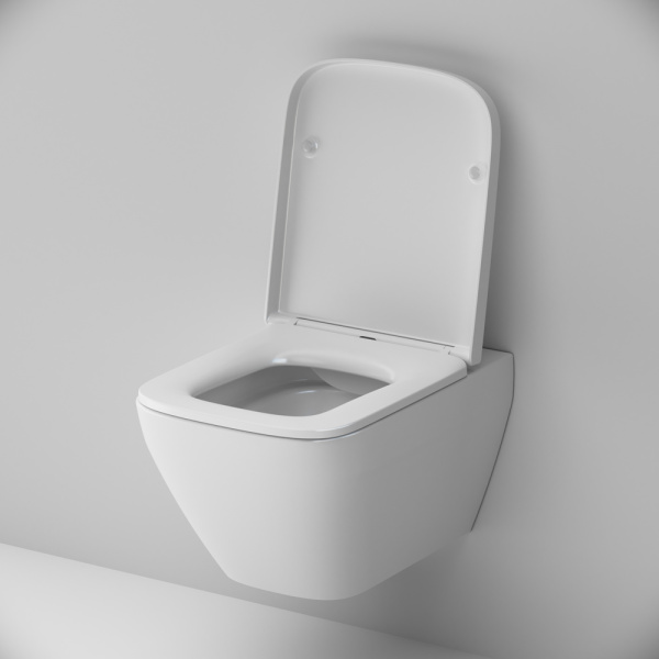 Унитаз подвесной Am.Pm Spirit 2.0 безободковый C701701SC (детальная фотография), безободковые, сиденье с микролифтом , с антивсплеском