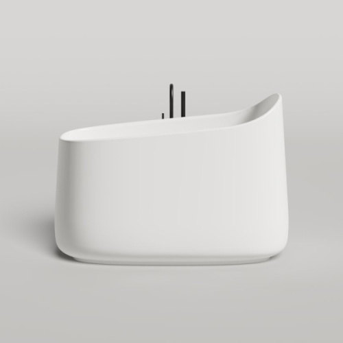 Ванна из искусственного камня Salini Oriente Ofuro 140х80 см белая матовая 1043101M (детальная фотография), современныe, hi-tech