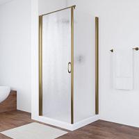 Душевой уголок профиль бронза стекло шиншилла Vegas-glass