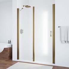 Душевая дверь профиль бронза стекло сатин Vegas-glass