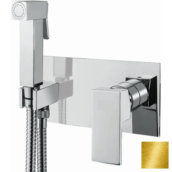 Гигиенический душ со смесителем Cezares Unika золото UNIKA-DIF-03/24 (детальная фотография)