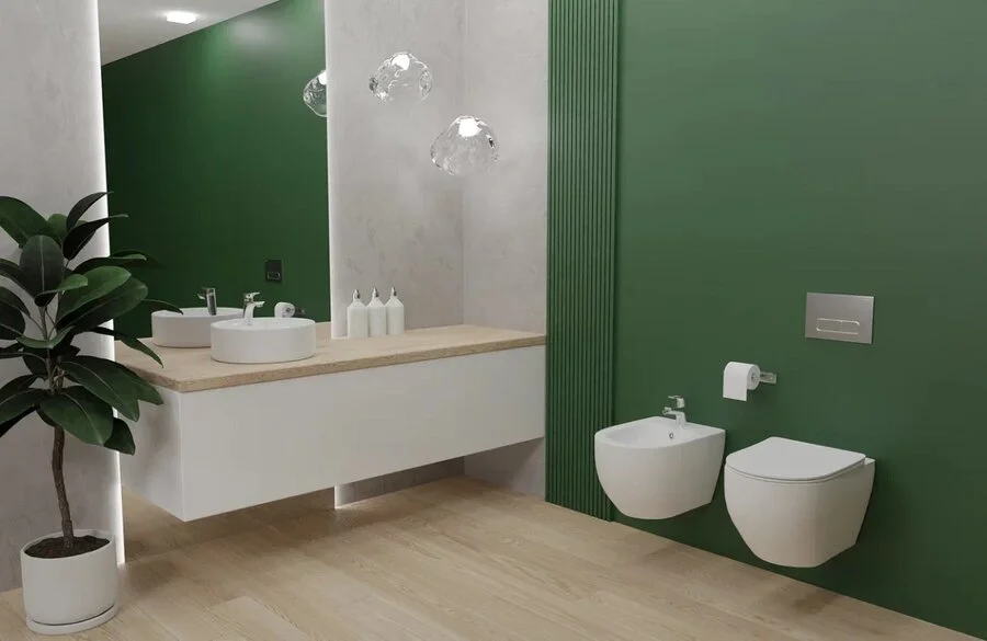 Биде подвесное Акватек Европа белое AQ1016-00 (детальная фотография), подвесные