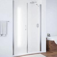 Душевая дверь профиль черный матовый стекло сатин Vegas-glass