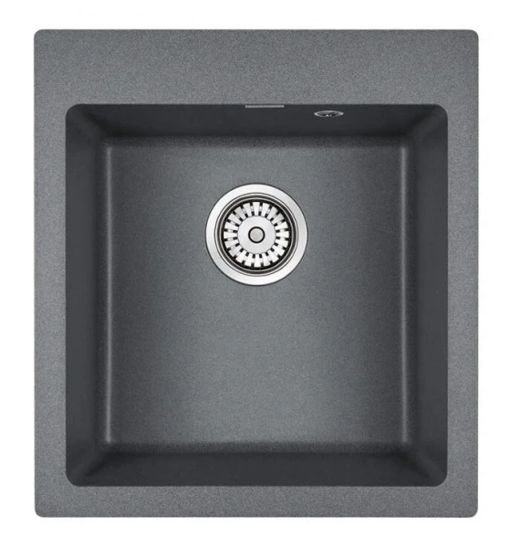 Мойка для кухни Paulmark Zemar 46 см кварцевая, графит PM104651-DG (детальная фотография)