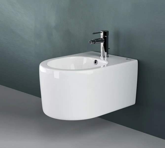 Биде подвесное Ceramica Nova Moments овальное CN3004 (детальная фотография), круглой формы