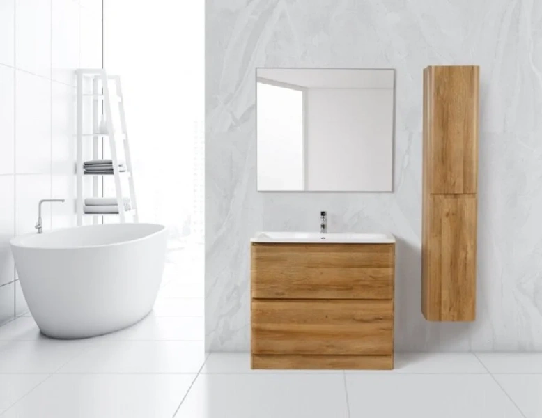 Шкаф-пенал подвесной Belbagno Albano 32 см rovere rustico ALBANO-1600-2A-SC-RR-P (детальная фотография), под структуру дерева